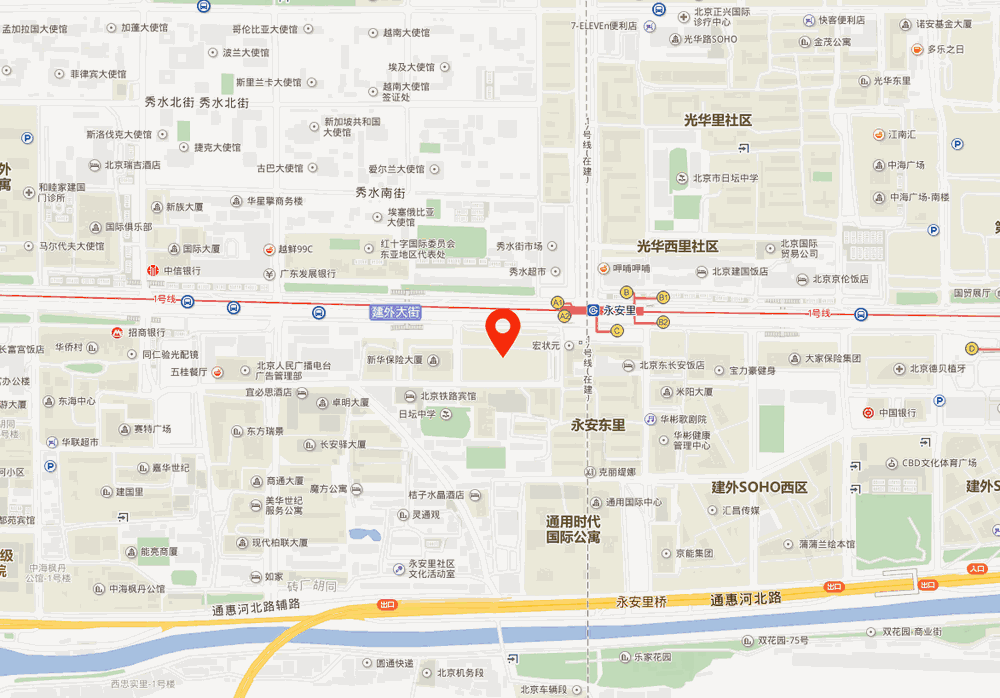 LG双子座大厦位置地图